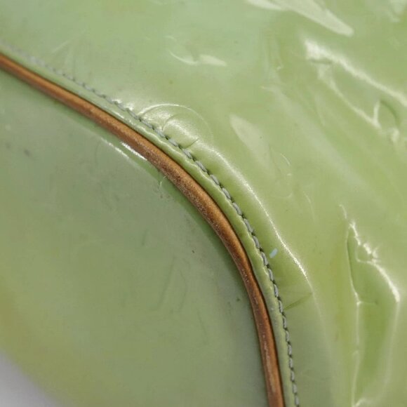 LOUIS VUITTON Monogram Vernis Houston Hand Bag Baby Blue M91005 LV Auth 98882 - Picture 5 of 16